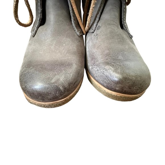 SPERRY Harlow Burnished Graphite Leather Wedge Chukka Bootie, 9 - Picture 6 of 9